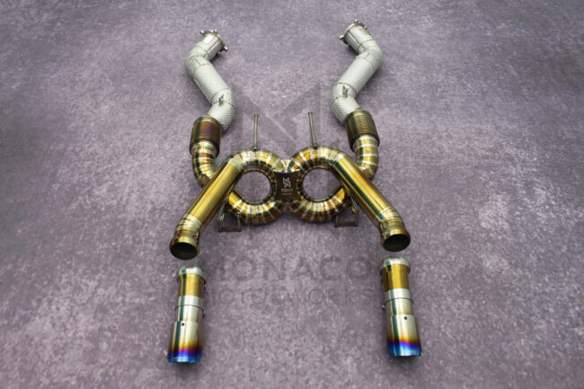 McLaren 720s Stainless Steel Exhaust Tips Titanium Custom - Image 13