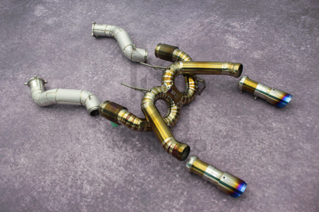 McLaren 720s Stainless Steel Exhaust Tips Titanium Custom - Image 14