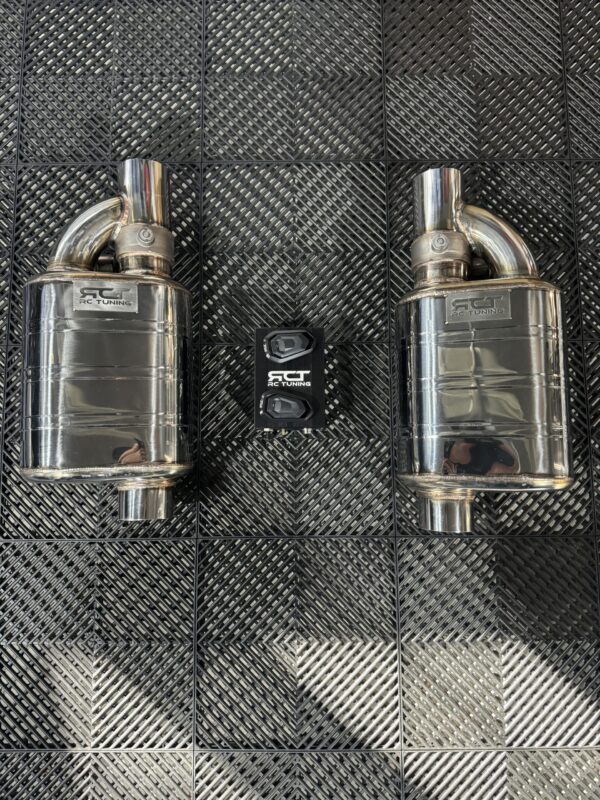 RC TUNING RCTS UNIVERSAL (2) MUFFLERS VALVED REMOTES KIT