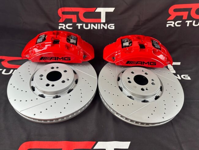 Mercedes-Benz GLS63 GLE63 W167 AMG Front RED Calipers ONLY - Image 3