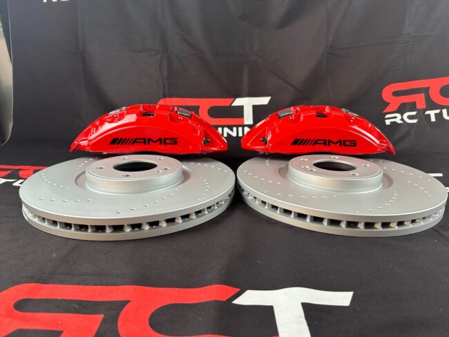 Mercedes-Benz GLS63 GLE63 W167 AMG Front RED Calipers ONLY - Image 4
