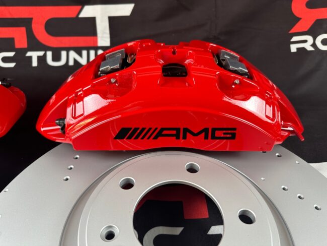 Mercedes-Benz GLS63 GLE63 W167 AMG Front RED Calipers ONLY - Image 6