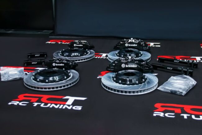 MERCEDES BENZ CALIPERS BREMBO KIT BIG BRAKE KIT BBK 6 PISTON BRAKES UPGRADE FRONT REARS - Image 15
