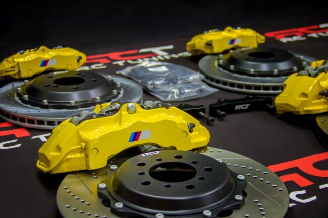 MERCEDES BENZ CALIPERS BREMBO KIT BIG BRAKE KIT BBK 6 PISTON BRAKES UPGRADE FRONT REARS - Image 14