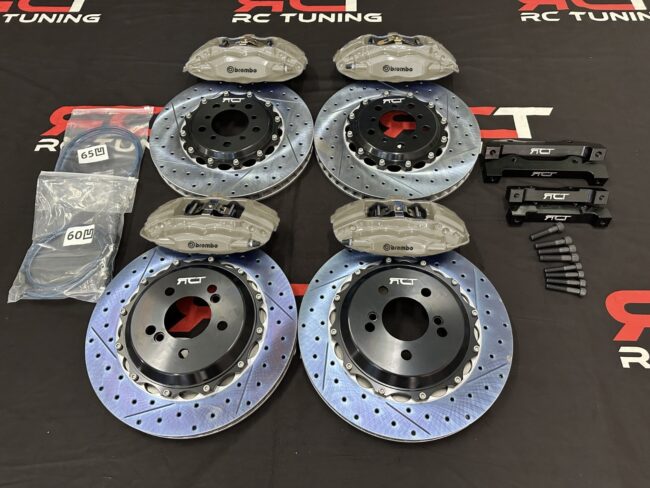 BMW CALIPERS BREMBO KIT BIG BRAKE KIT BBK 4 PISTON BRAKES UPGRADE FRONT REARS - Image 7