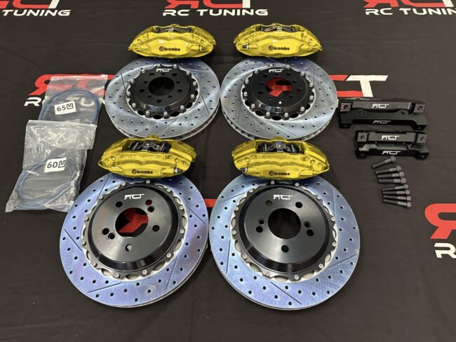 BMW CALIPERS BREMBO KIT BIG BRAKE KIT BBK 4 PISTON BRAKES UPGRADE FRONT REARS - Image 3