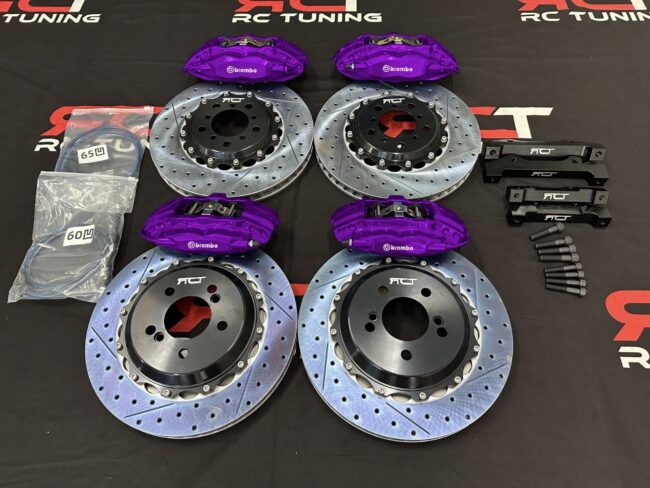 BMW CALIPERS BREMBO KIT BIG BRAKE KIT BBK 4 PISTON BRAKES UPGRADE FRONT REARS - Image 5