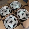 Mercedes Benz 18” Staggered Wheels W201 W124 W140 R129 Monoblock AMG Silver - Image 4