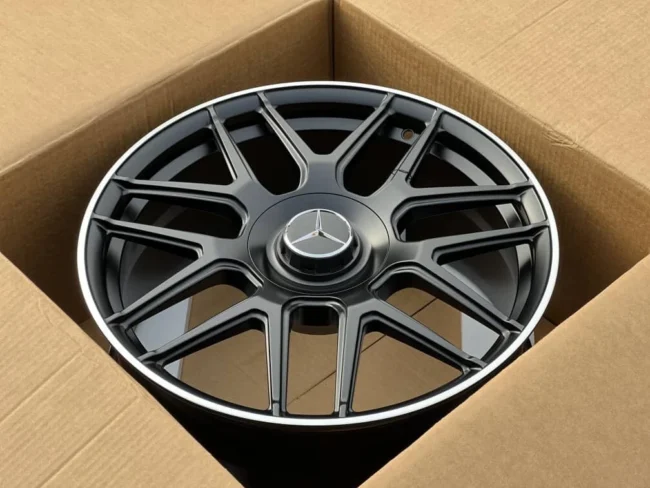 Mercedes Benz 23" Cross Spoke Satin Black Wheels Rims G63 GLS63 GLE63 W167 X167 - Image 2