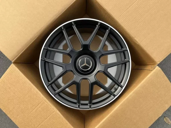 Mercedes Benz 22" Cross Spoke Satin Black Wheels Rims G63 GLS63 GLE63 W167 X167