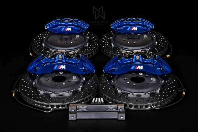 BMW CALIPERS BREMBO KIT BIG BRAKE KIT BBK 6+4 PISTON BRAKES UPGRADE CTS-V