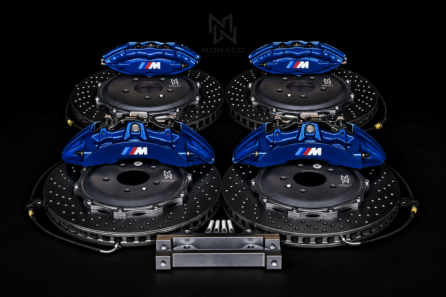 BMW CALIPERS BREMBO KIT BIG BRAKE KIT BBK 6+4 PISTON BRAKES UPGRADE CTS-V SAV - Image 2