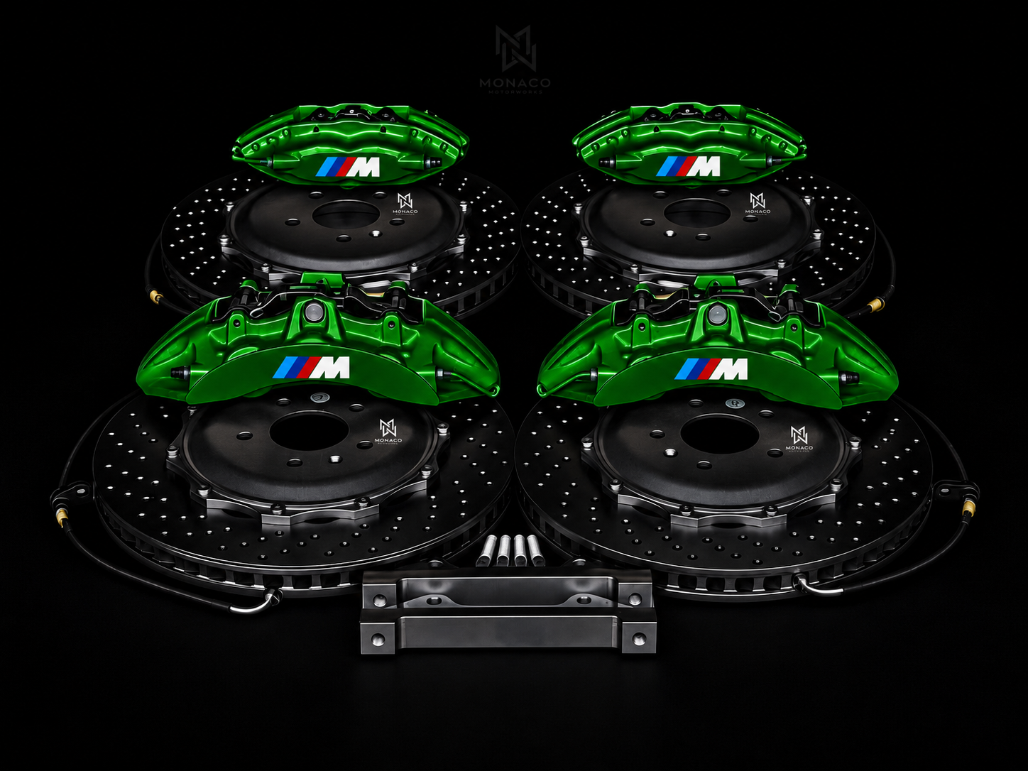 BMW CALIPERS BREMBO KIT BIG BRAKE KIT BBK 6+4 PISTON BRAKES UPGRADE CTS-V SAV - Image 5