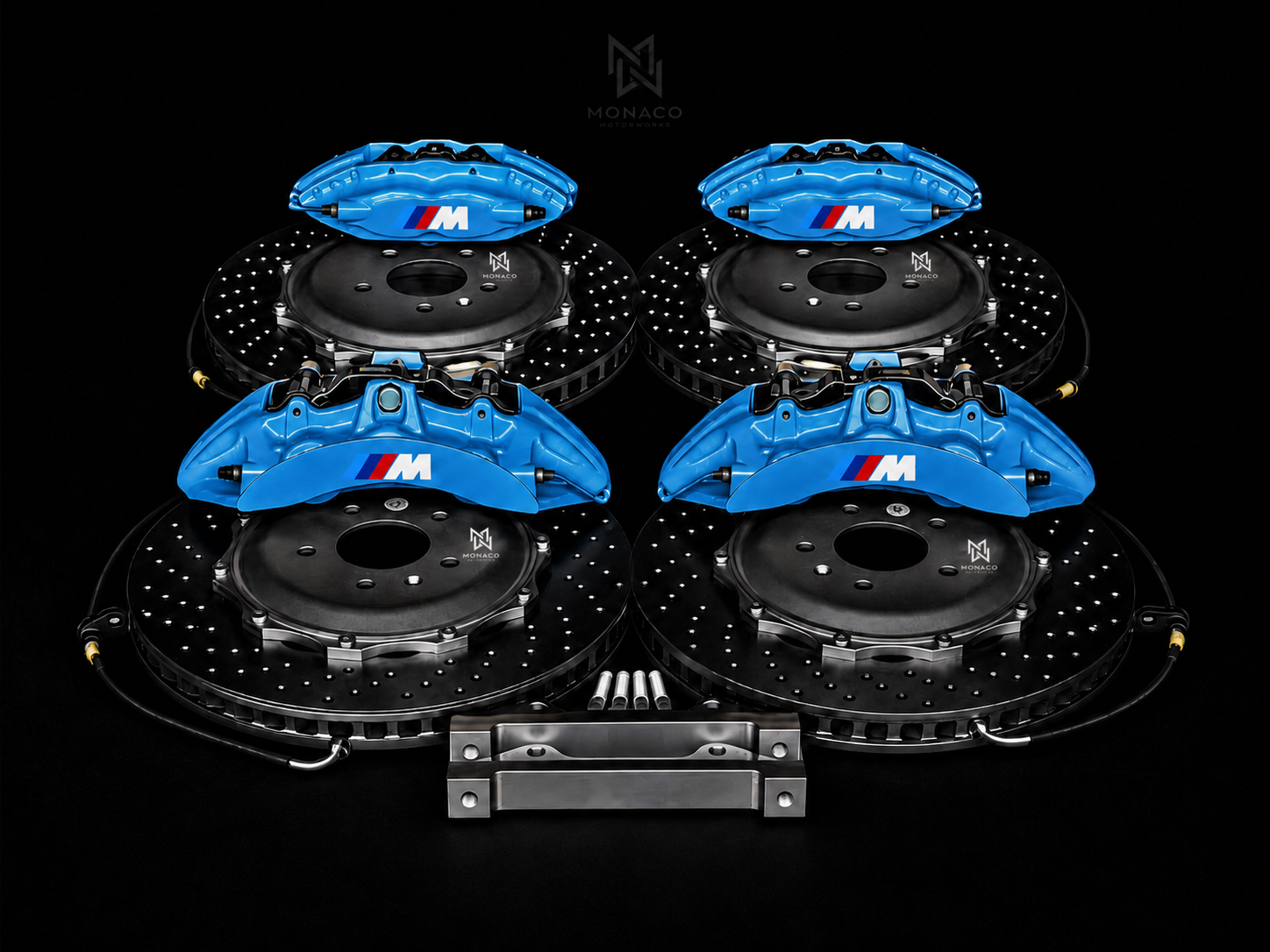 BMW CALIPERS BREMBO KIT BIG BRAKE KIT BBK 6+4 PISTON BRAKES UPGRADE CTS-V SAV - Image 11