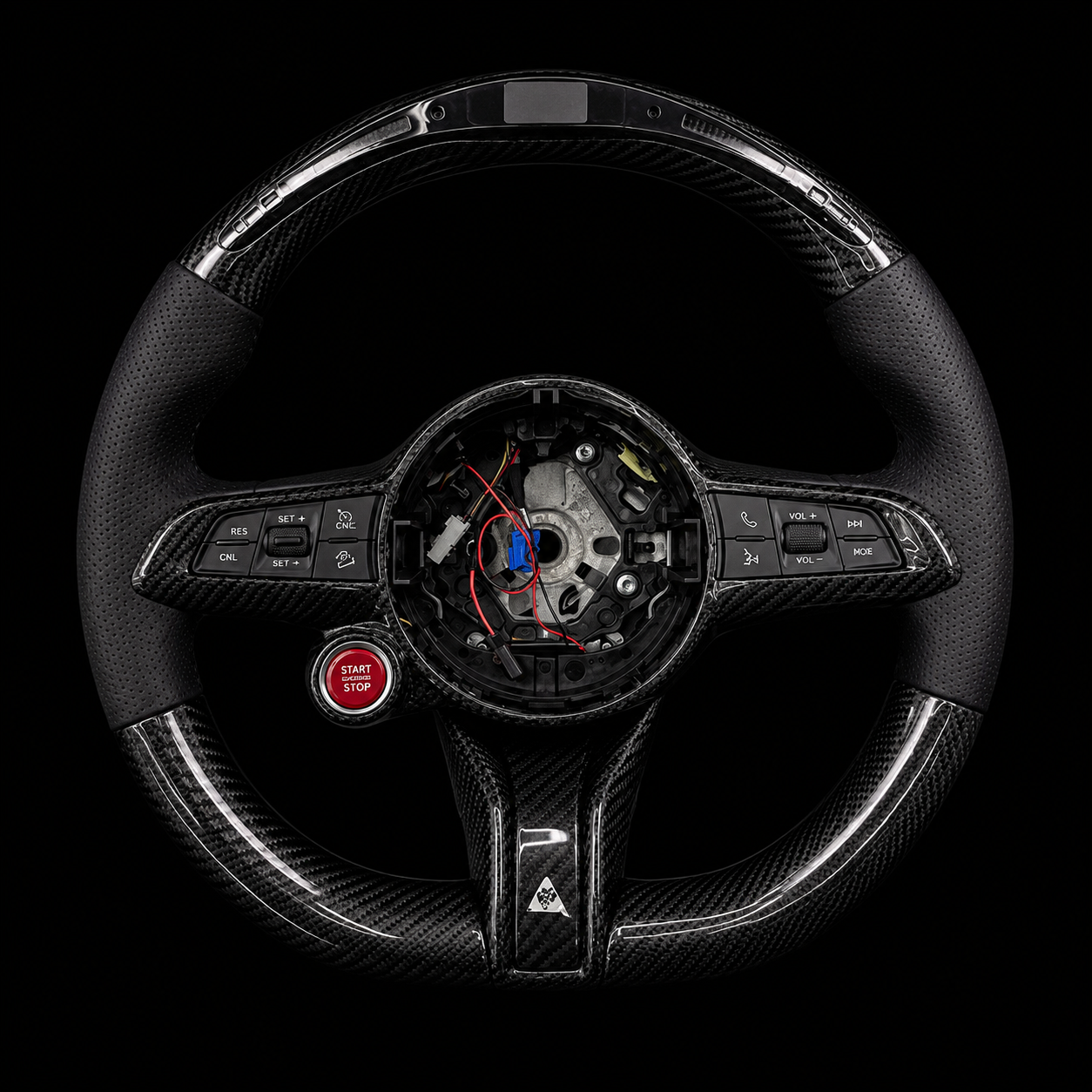 Audi Custom Carbon Fiber & Alcantara Steering Wheel